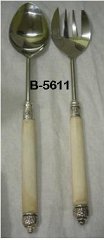 B-5611 Salad Set Bone handle